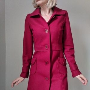 Tulle wool blend coat by Nordstrom